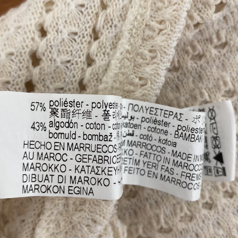 Zara Cream Knit Crop Tank Top - Picture 4 of 5